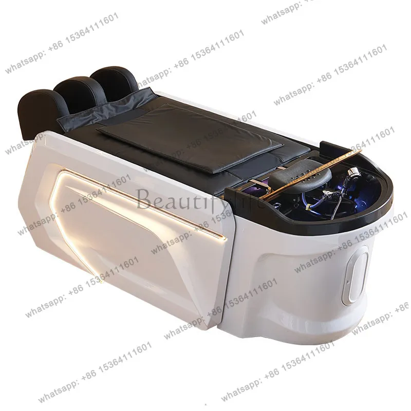 

High-end intelligent electric massage shampoo bed barber shop special with constant temperature integrated bed
