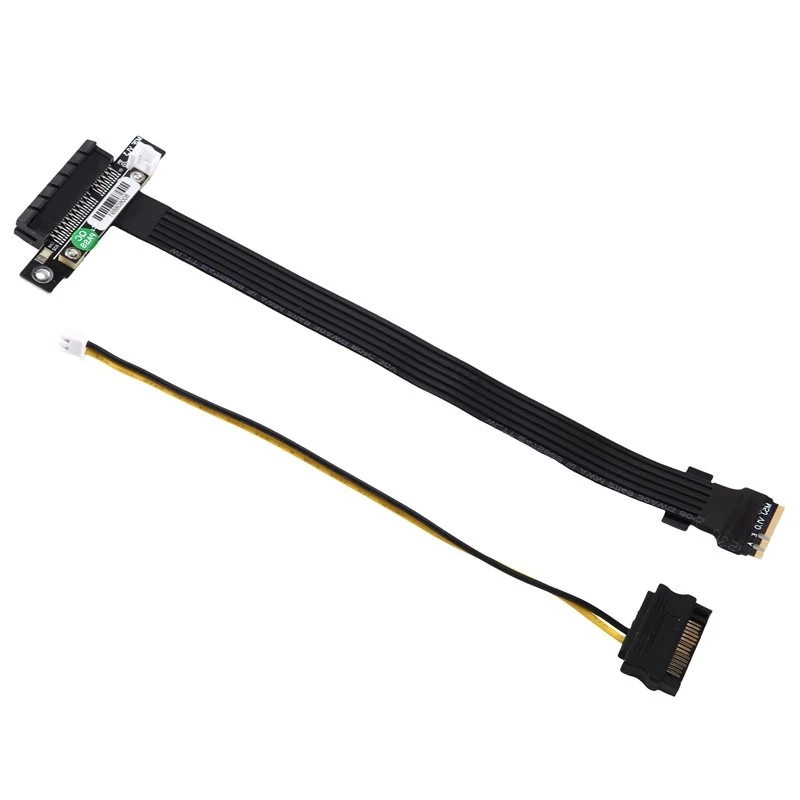 M.2 Wifi A.E Key To Pcie 4.0 X4 Extension Cable Adapter 20CM
