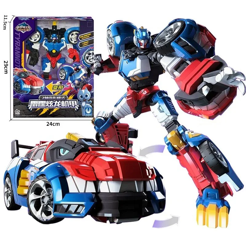 

Big Mini Force Two Modes Mecha and Vehicle Transformation Car Airplane Toys Action Figures Mini Force X Deformation Dinosaur Toy