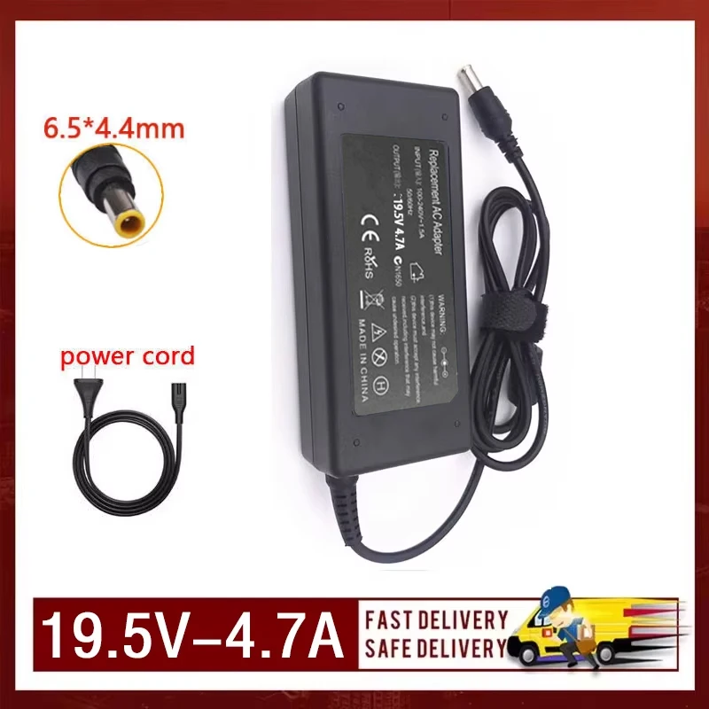 Nuevo adaptador de CA de 19,5 V, 4,7 A, 90 W, 6,5x4,4 MM, para Sony Bravia Smart LED LCD HD, cargador de energía para pantalla de TV