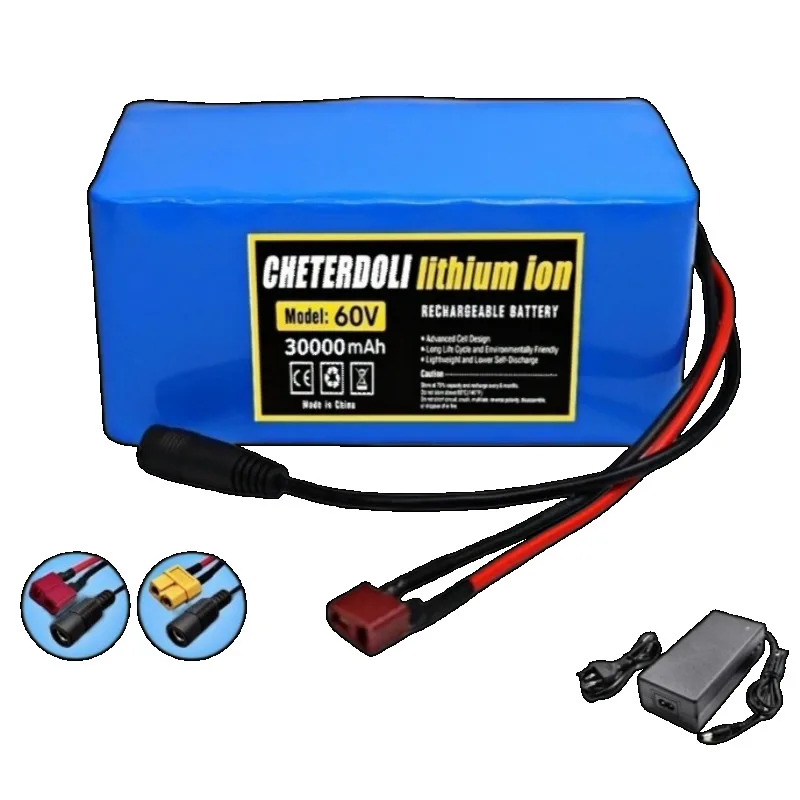 18650 Li-ion Battery Pack 60V 16S2P 30Ah With Charger For Skateboard Balance Scooter