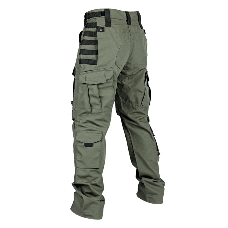 Hiking Tactical Pant Men Multi-pocket Wear Resistant Camping Trouser Outdoor Military Traning Climbing Treking Pants Spring Fall