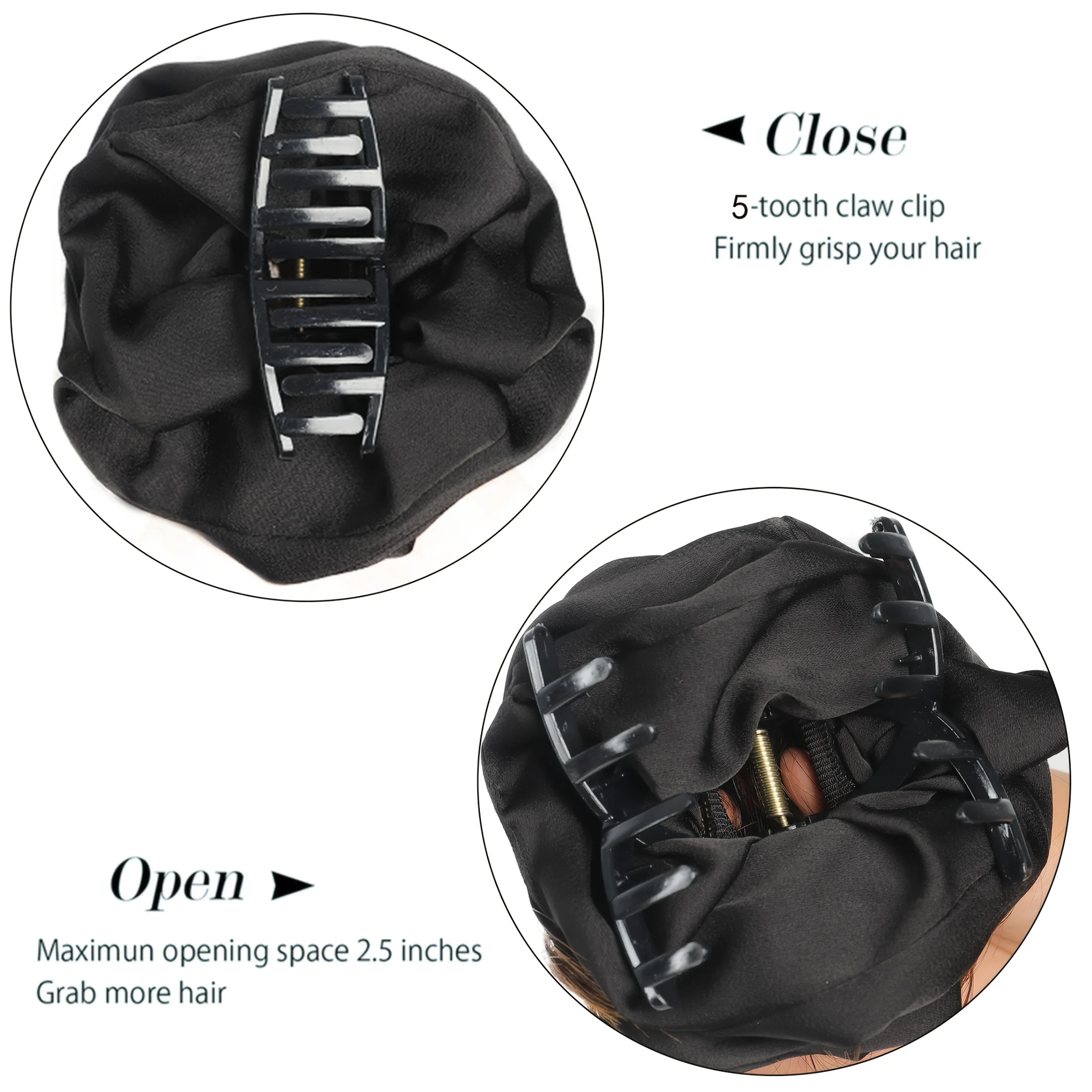 Claw-Clip In Messy Bun Hairpiece - Versatile Short Synthetic Extension for Women, Easy to Use & Style