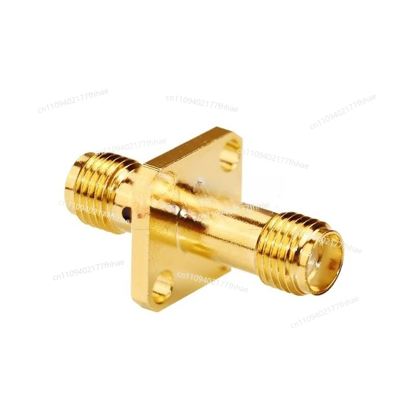 Adapter SMA-KKF Four-hole Flange Fixed 24mm High Frequency 18G Low Standing Wave Mother Mother Waterproof Model, A Group of 5
