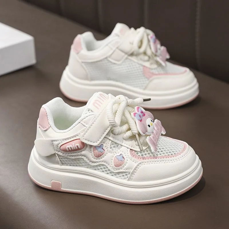 Letnie My Melody Anime Kawaii Sanrio Oddychające Siateczkowe Trampki Śliczne Kreskówkowe Miękkie Codzienne Buty Studenckie Dziewczęce Prezenty Zabawki