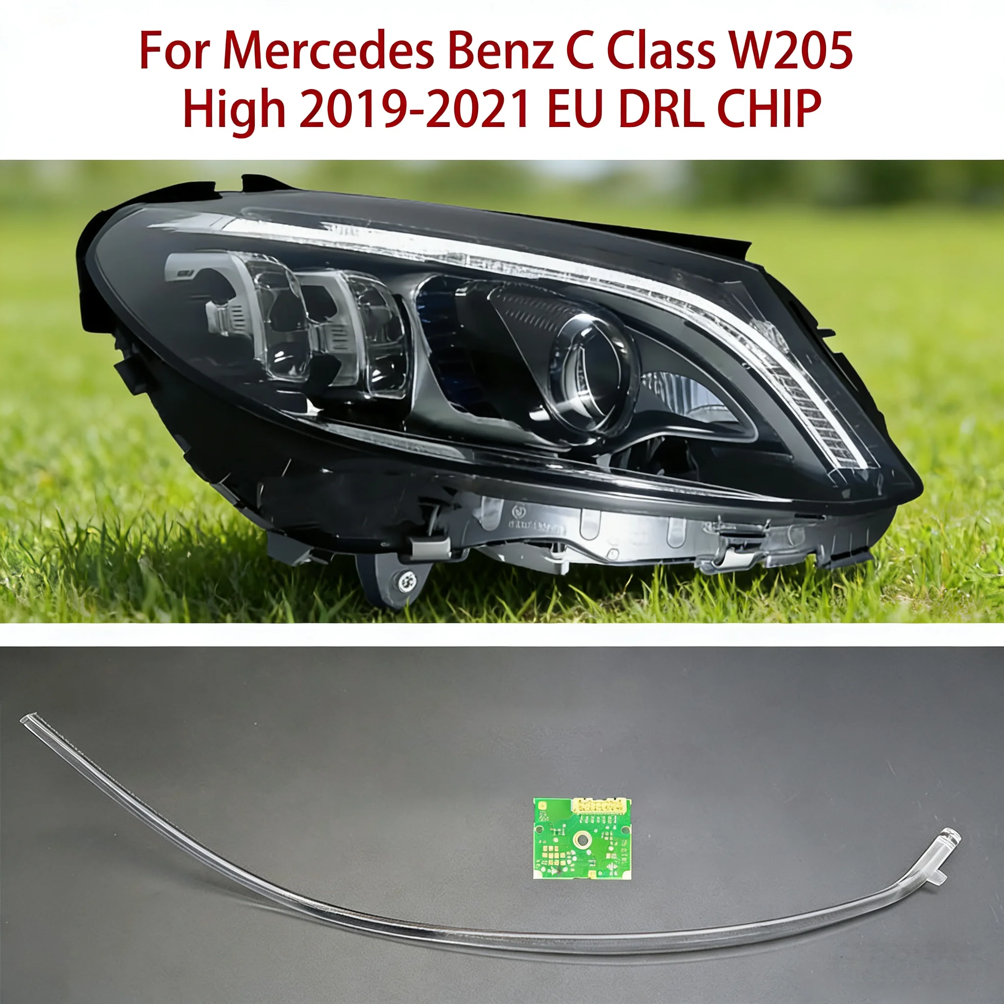 

Ballast EU Daytime Running Lights For Mercedes-Benz Conduit Strip C-class W205 White Light Angel Eye 2019-2021 LED Car DRL CHIP