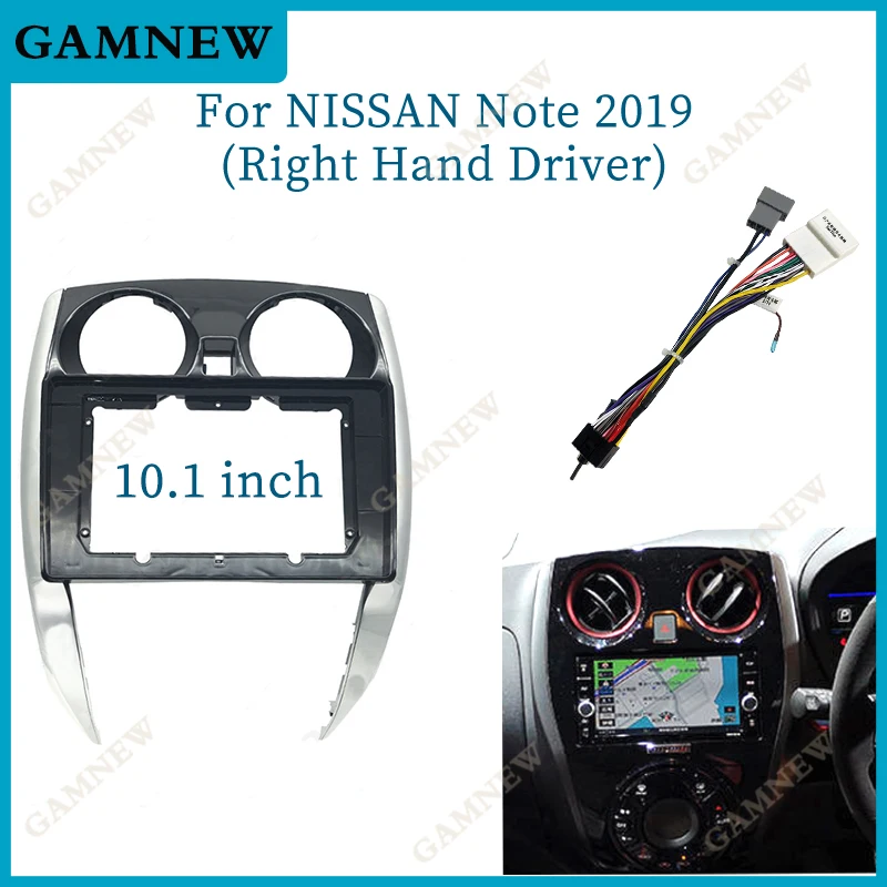 10.1 Inch Car Frame Fascia Adapter Android Radio Audio Dash Fitting Panel Kit For Nissan Note Livina Sunny Micra