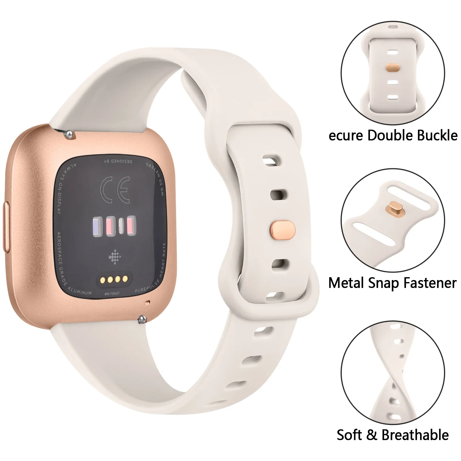 Correa de silicona para reloj Fitbit Versa 2/Versa1/Versa Lite, pulsera para Fitbit Versa 2/Versa 1/Versa Lite