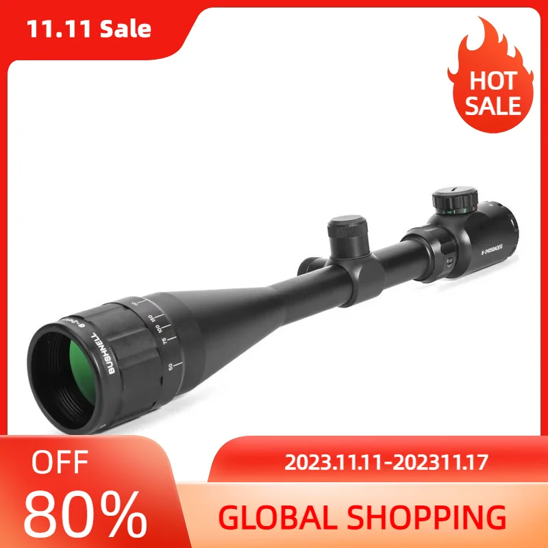 

6-24x50 AOE Hunting Optics Rifle Scope Adjustable Red Green Dot Scope Tactical Sniper Airsoft Air Guns Riflescope