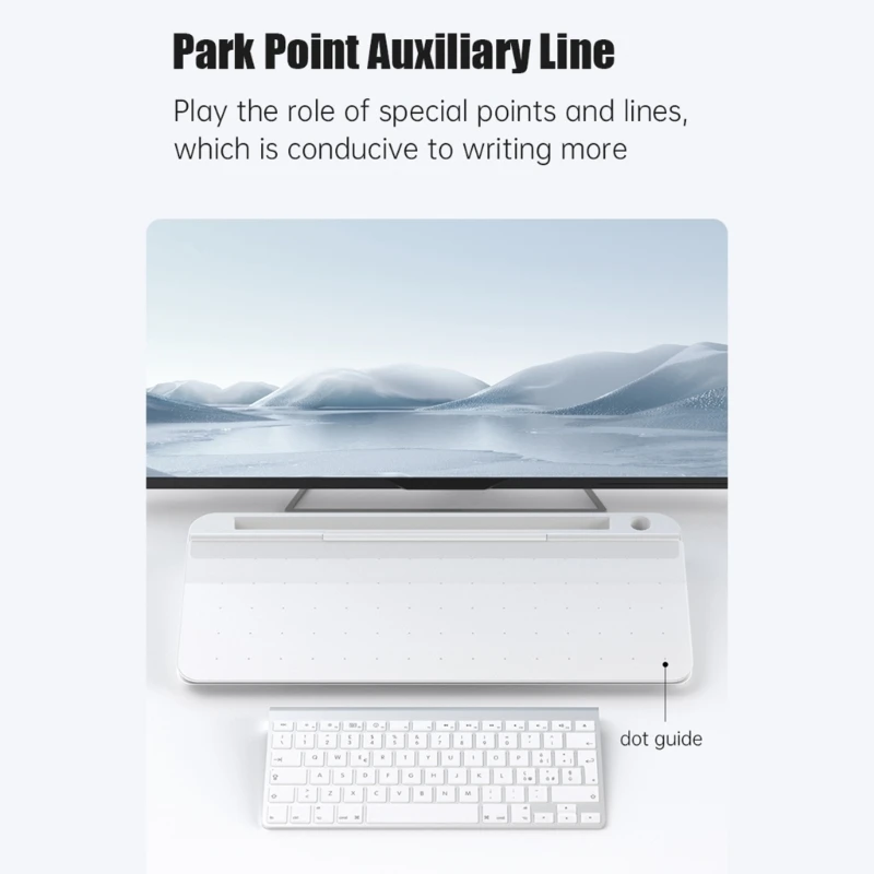 2024 New Computer Desktop Keyboard Whiteboard Writing Board Portable Office Storage Box Erasable Small Message Board