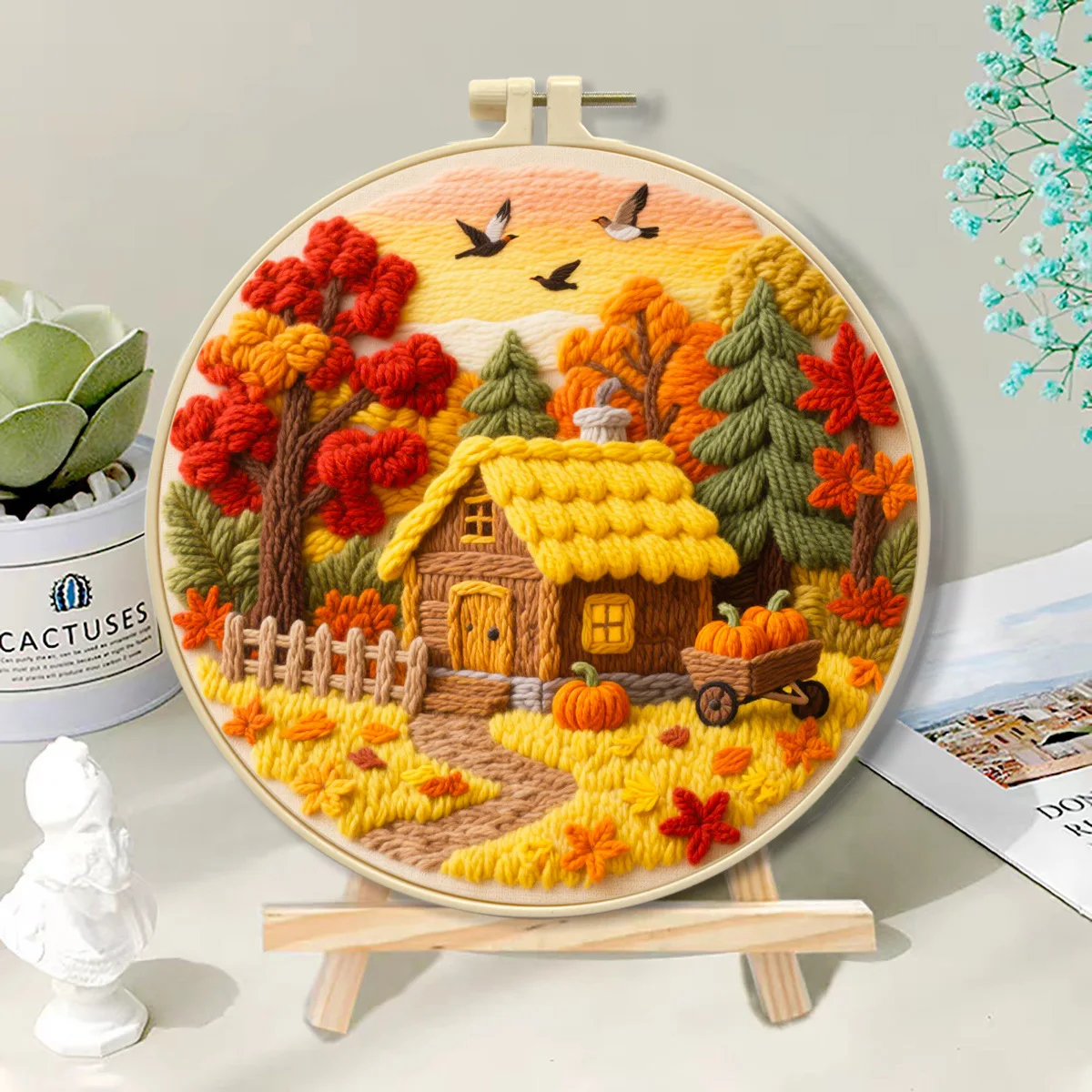 New Embroidery DIY Kit Autumn Series Beginner Set Entry-Level Hand Embroidery