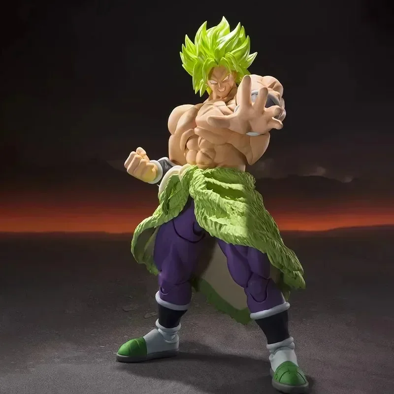 In Stock Original Bandai Dragon Ball SHF BROLY FULLPOWER Super Saiyan Anime Action Figure Model Collection Toys Hoilday Gifts