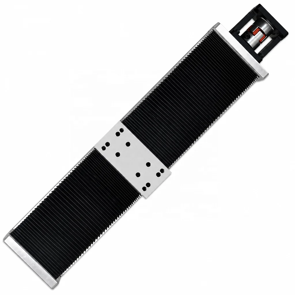 High Precision Integrated Gear Rack And Guide Rail Linear Module Sliding Table Dust Cover Dual-guide Rail 57 Motor Engine