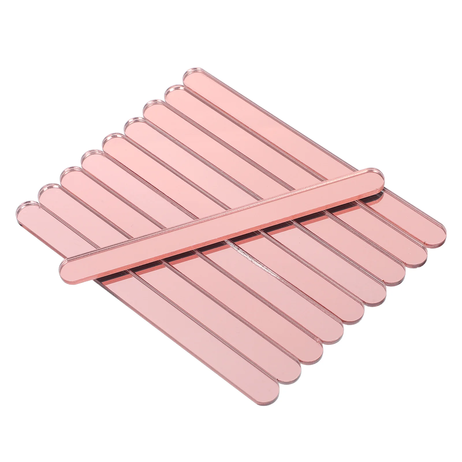 

50 Pcs Acrylic Ice Cream Stick Baking Lollipop Sticks Craft Popsicle Candy Colourful Cake Dessert Making Tool