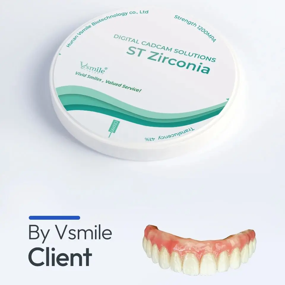 

1200MPA ST многослойный циркониевый блок 98 мм Vita16 оттенок стоматологический CADCAM фрезерный циркониевый диск для стоматологической лаборатории фрезерный станок