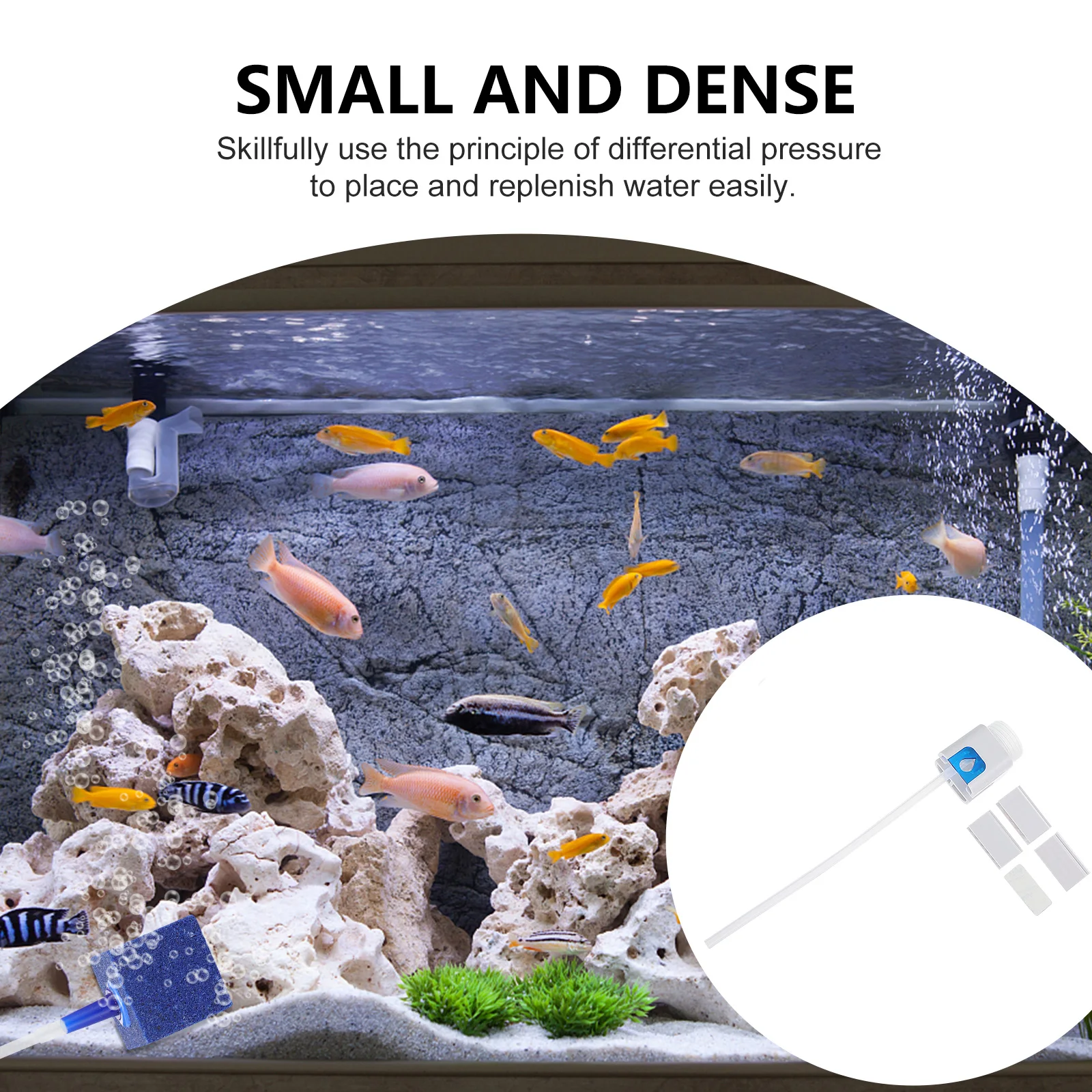 

Aquarium Water Level Sensor Automatic Replenishment Compact Design Efficient Resonance Noise Relief Fish Tank Water