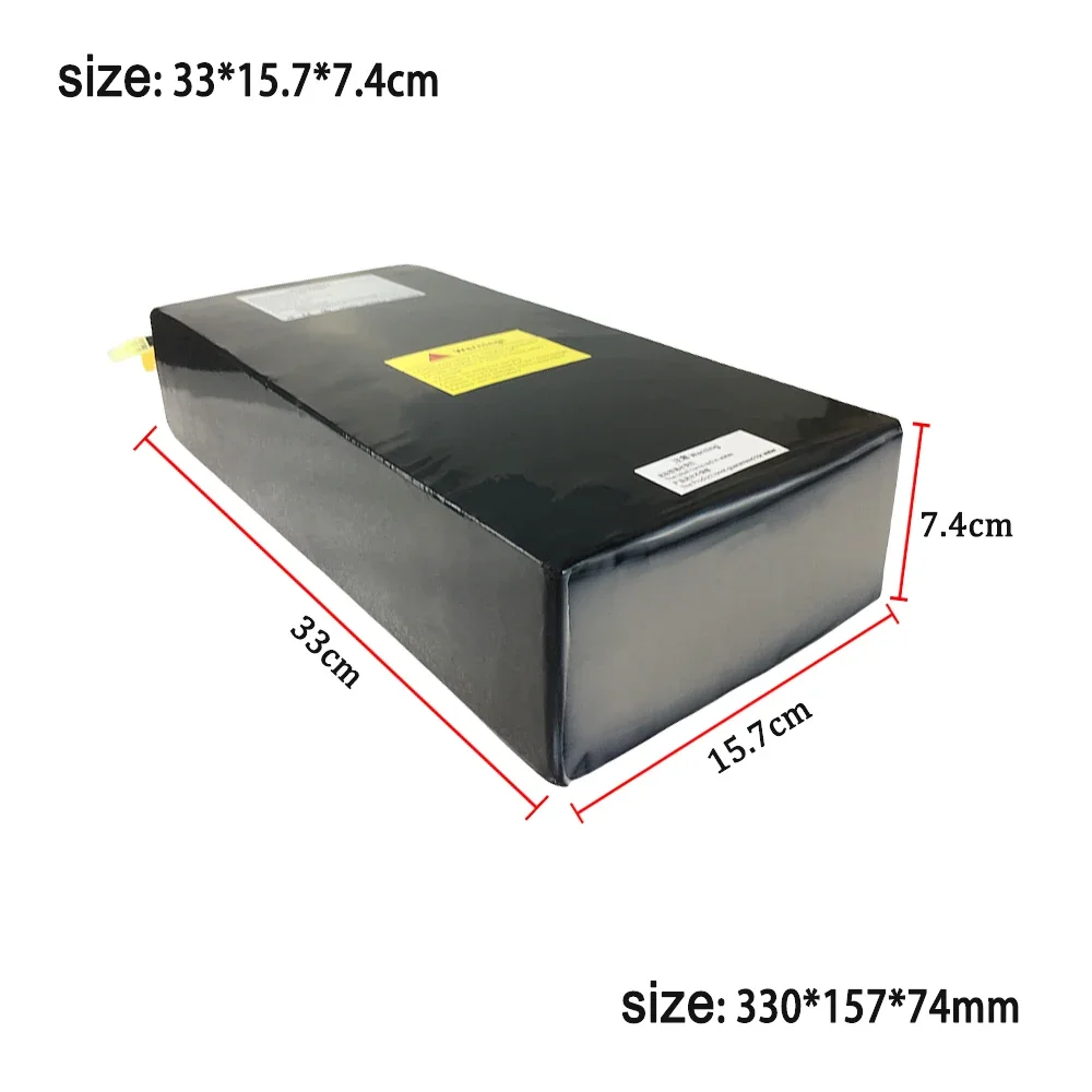 52V 33.6Ah/33600mAh 21700 14S7P Rechargeable Lithium Battery Pack Suitable For Dual Drive Scooter Battery