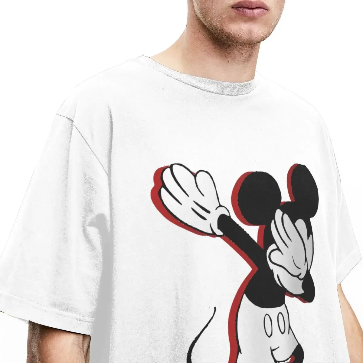 Casual Mickey Mouse Steamboat Willie T Shirt Men Women 100% Cotton Mickey Minnie Cartoon Tee Shirt Big Size Clothing