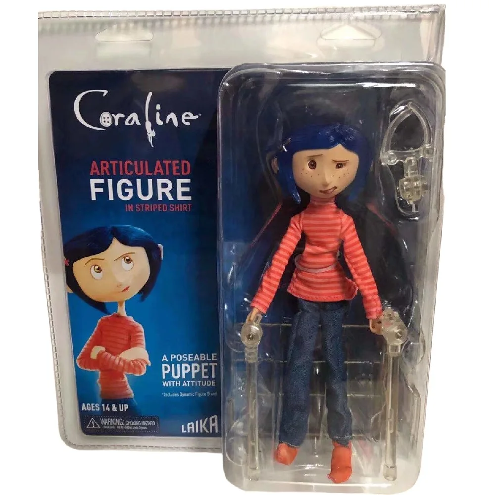 18 cm Nieuwe Coraline & De Geheime Deur Caroline Figuur Perifere Model Gewrichten Kan Bewegen Desktop Decoratie Ornamenten Kids Gift speelgoed