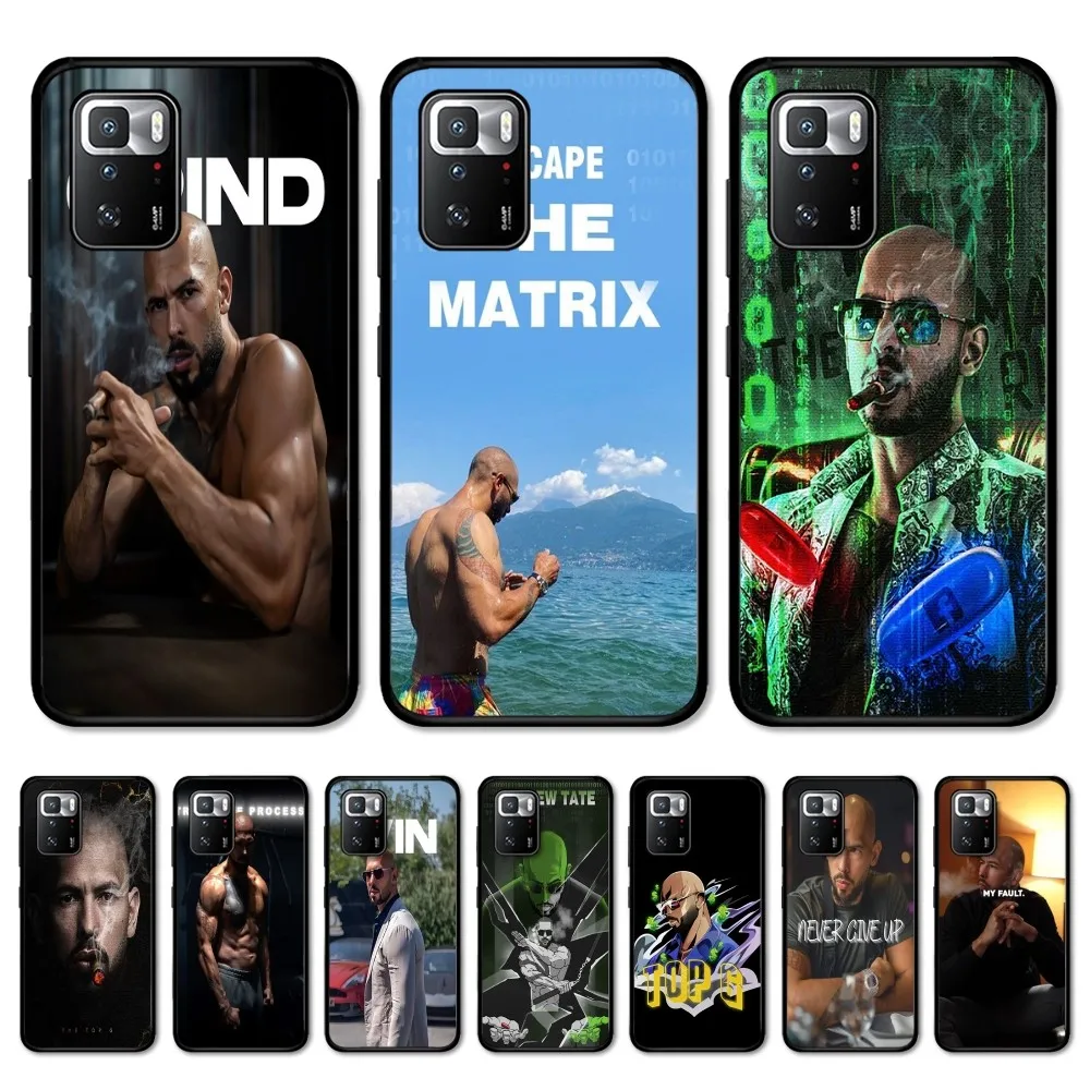 

Andrew Tate Phone Case For Redmi 5 6 7 8 9 10 plus pro 6 7 8 9 A GO K20 K30 K40 pro plus F3 Fundas