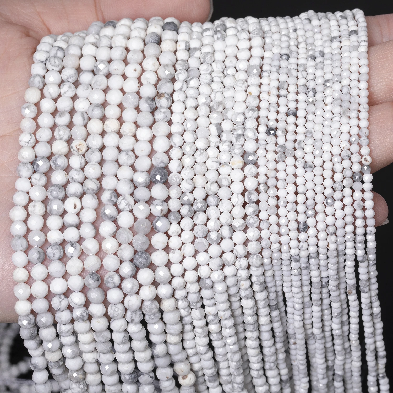 2/3/4mm Facettierte Naturstein Apatit Lapis Lazuli Turmalin Perlen Winzige Perlen Für Schmuck Machen DIY armbänder Zubehör 15''
