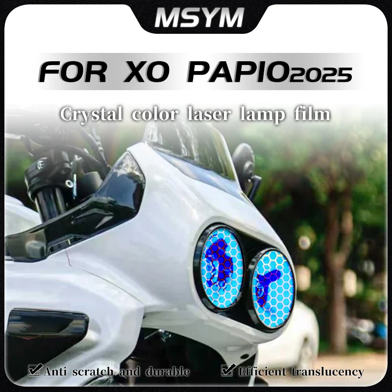For CFMOTO XO PAPIO xo papio 2025 Headlight and taillight film honeycomb laser sticker protective film accessories