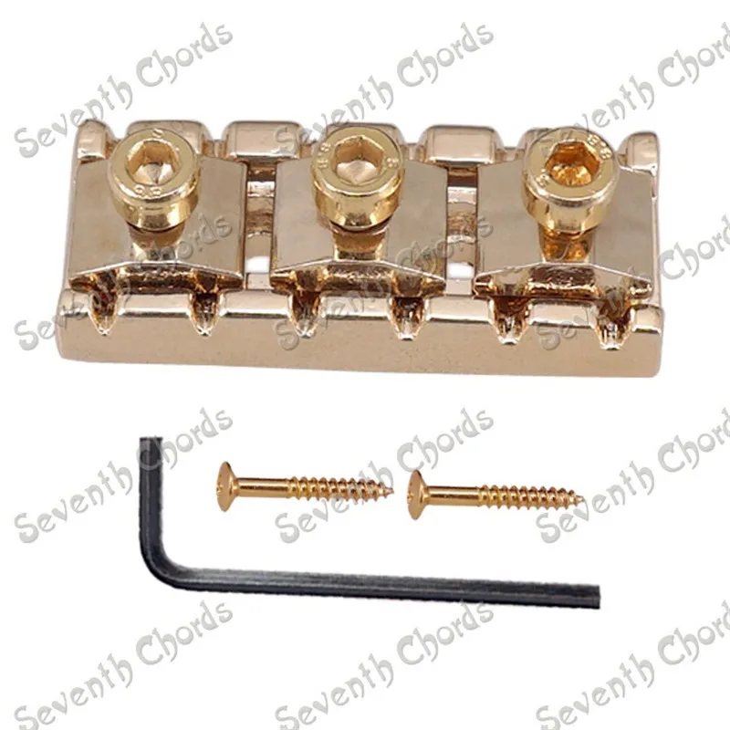 1Pcs 43MM Double Locking Systyem Tremolo Bridge String Locked Nut For Electric Guitar Gold Guitar Accessories Parts