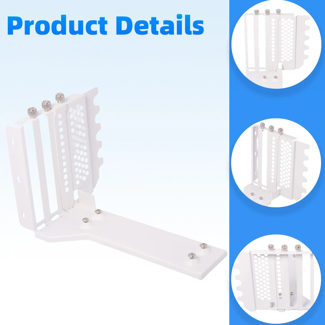Universal Graphics Card Vertical Mount Bracket 2/ 3 Bracket Supports Thick GPU RTX 3090 4090 Fits 7 PCI Slot Cases Pcie 5.0 4.0