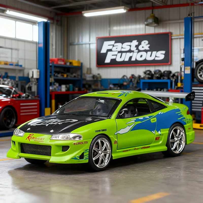 

JADA 1:24 Fast & Furious Brian Eclipse Alloy Car Diecasts & Toy Vehicles Car Model Miniature Scale Model Car For Children