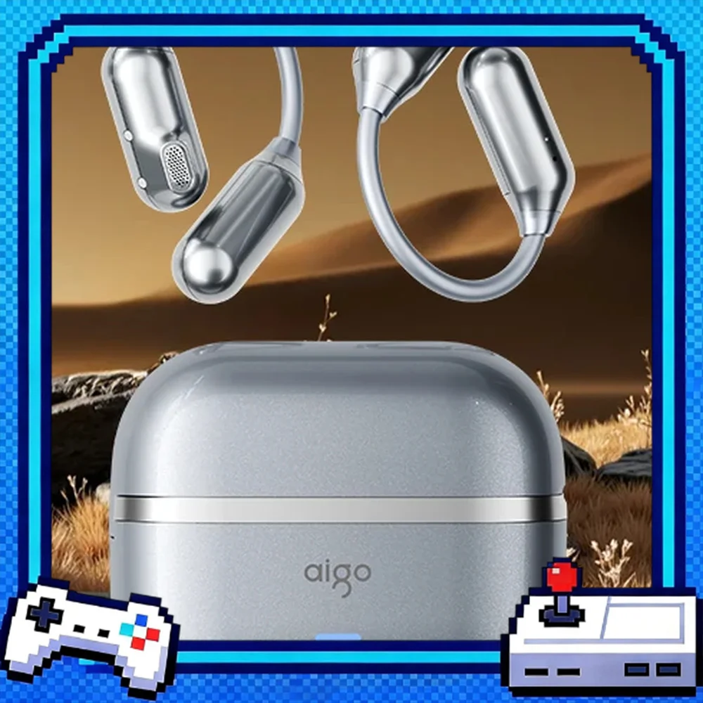 AIGO SJ285 Open-Ear Ear-Hook Wireless Bluetooth Headphones for Sports Running and Music For Gifts