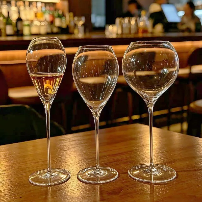 2 Pcs Ultrathin Superfine Champagne Coupe Glass Wedding Party Glassware Crystal Wine Tasting Glasses Sherry Sparkling Wine Cups