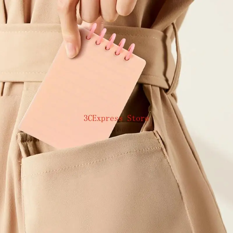 4pcs لفائف التوأم ملف Notebook 160 صفحة مبطنة جيب المفترات الدفترية الصغيرة وسادة الكتابة للكتابة لكتابة الرسم رسم