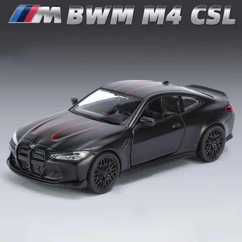 Modèle de voiture en alliage métallique moulé sous pression pour enfants, véhicules jouets, BMW, CSL, G82, M3, E30, 1:36