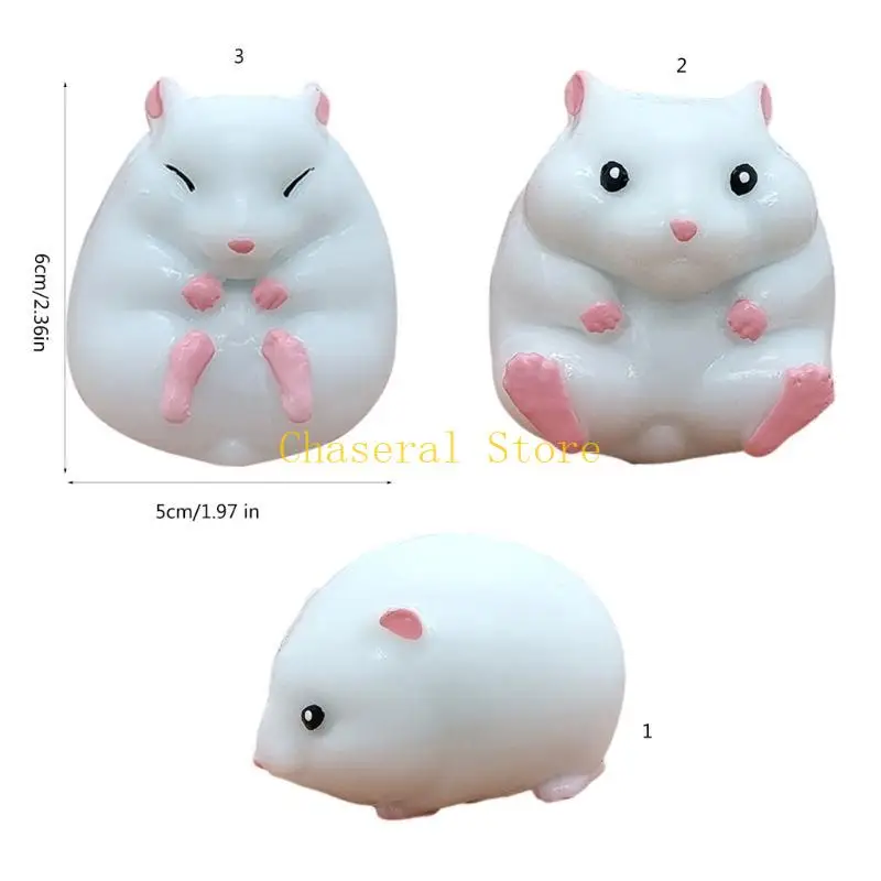 E7ce zachte rekbare hamster squeeze dieren beeldje Decompress kantoor stress speelgoed Antianxiety speelgoed stressverlichter