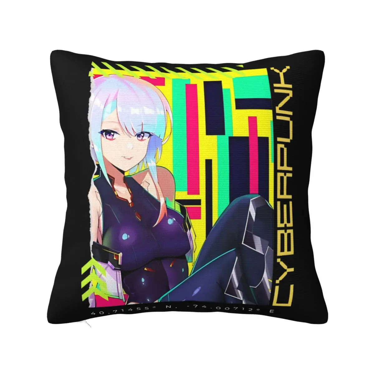 Cyberpunk Edgerunners Rebecca Pillowcase Soft Polyester Cushion Cover Decor Pillow Case Cover Home Wholesale 45X45cm