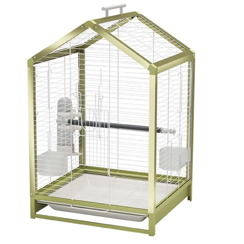 Small Acrylic Bird Cages Canary Swing Mini Fences Carrier Animal Perch Bag Garden Bird Cages House Pour Oiseaux Home Products