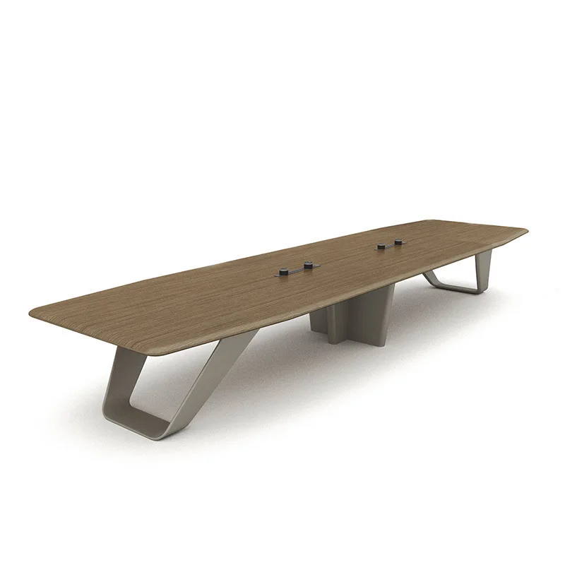 Simple high-end large conference tables and chairs rectangular strip tables simple modern office