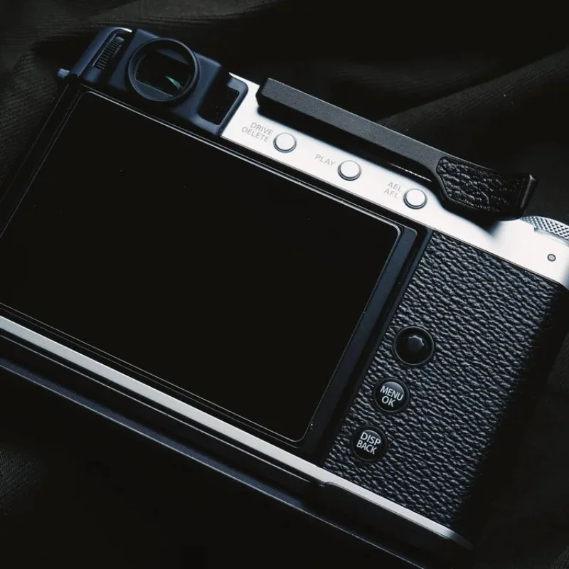 Design For Fujifilm XE4  Thumb Rest Finger Thumb Up Grip With Leather Sticker Hot Shoe Cover