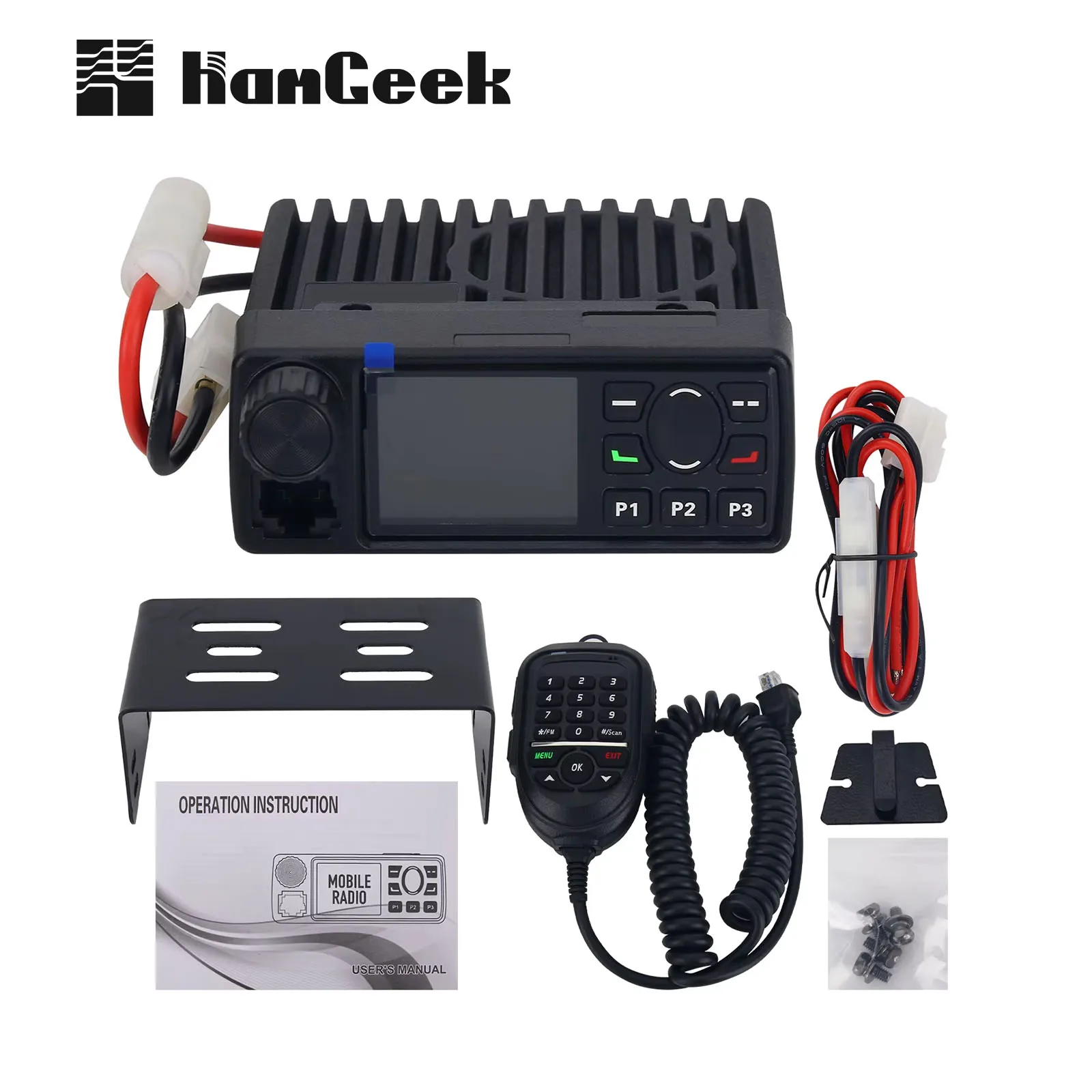 HamGeek MT-8900 VHF UHF Transceiver Mini Mobile Radio AM FM Receiver Supports Sweep Frequency