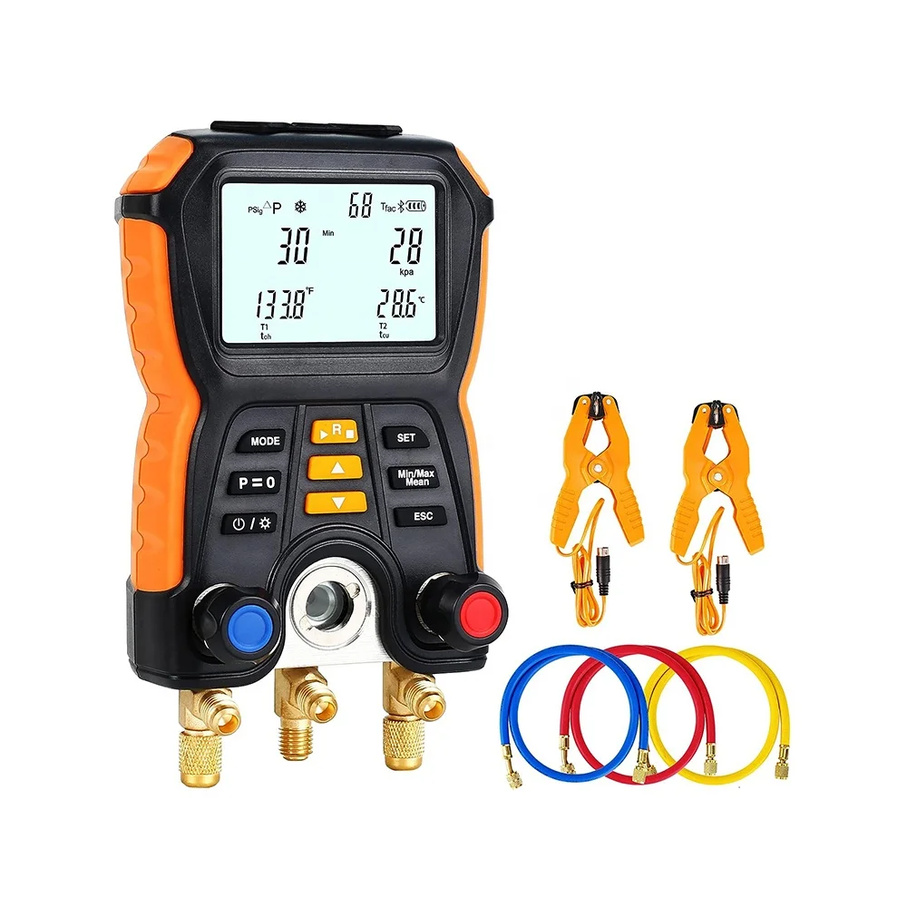 

Refrigerant Cold Medium Car Analyzer Smart Manifold and Digital Vacuum Meter