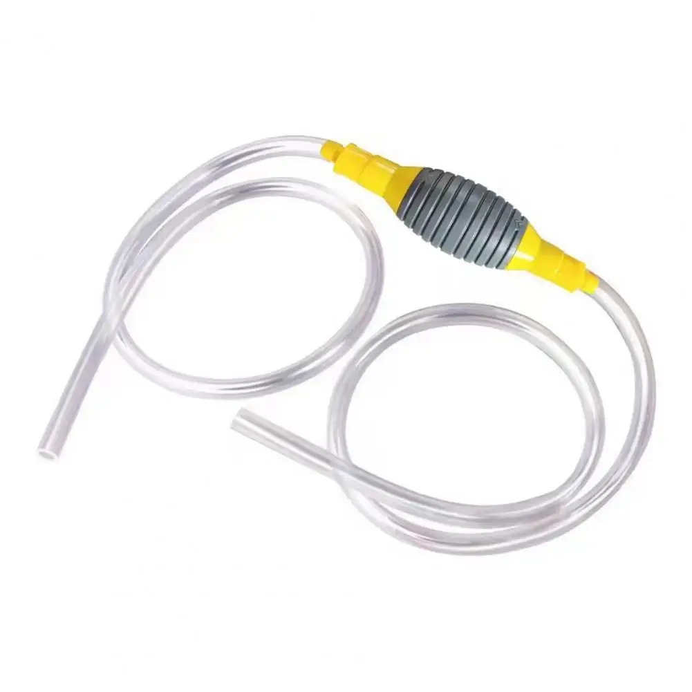 Portable Manual Fuel Transfer Pump with Flexible Hose Easy to Use Reusable Siphon Pump Liquid Sucker Pump