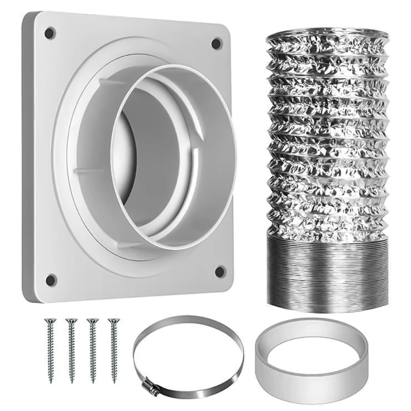 Dryer Vent Wall Plate Adapter Dryer Vent Hose to Vent Dryer Dock Connector Dryer Quick Connector Dryer Hose Dropship