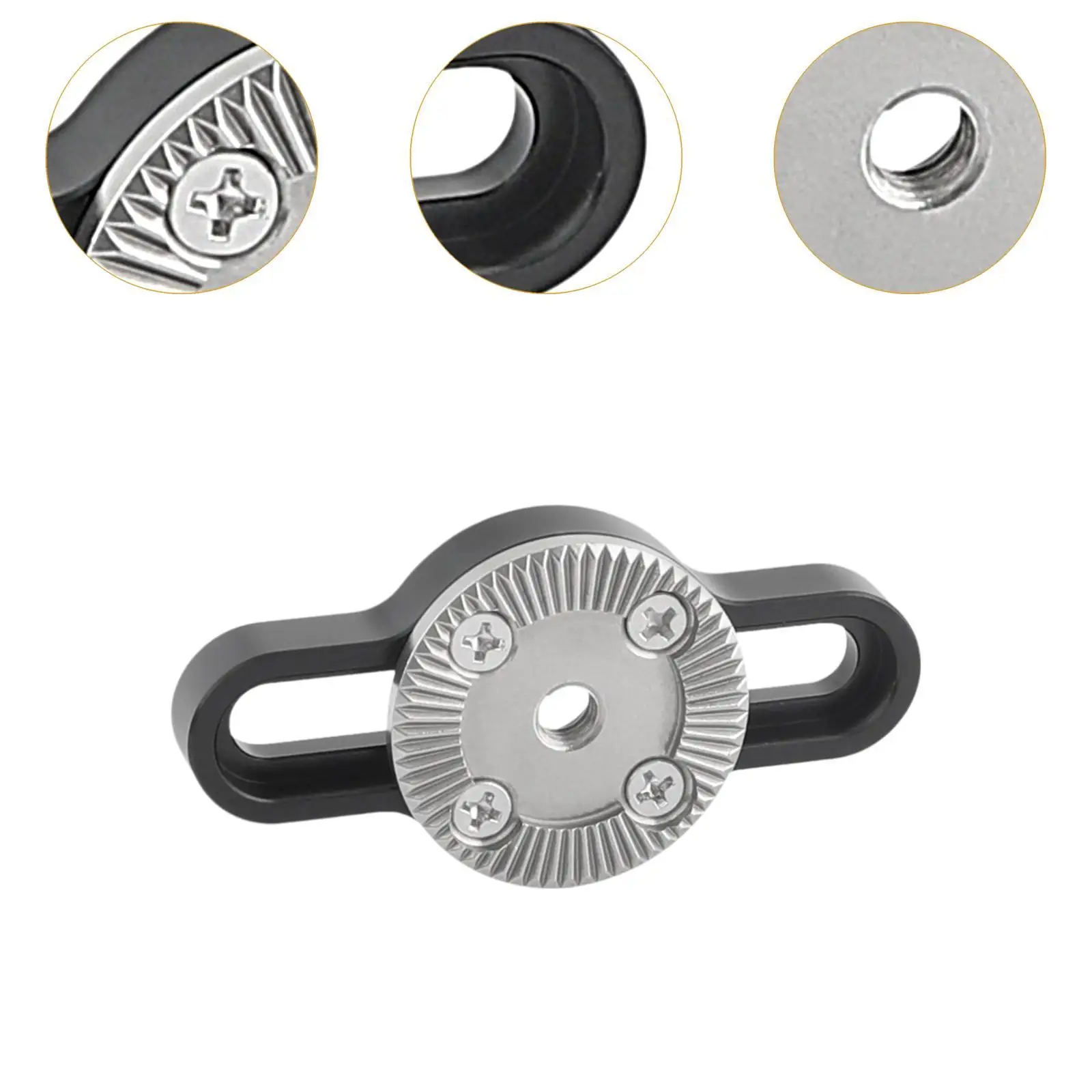 M6 Rosette Standard Mounting Adapter 1/4inch Threaded Holes for DSLR Camera Cage Rig Adapter Screw M6 Arri Rosette Mount Rig