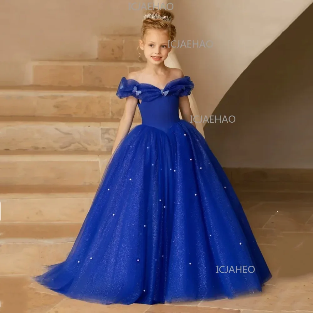 Stylish Girls' Dress ForNew Foreign Trade Kids Dress  Girls Birthday Violin Piano Show Model Runway Girls Party Dresses Children