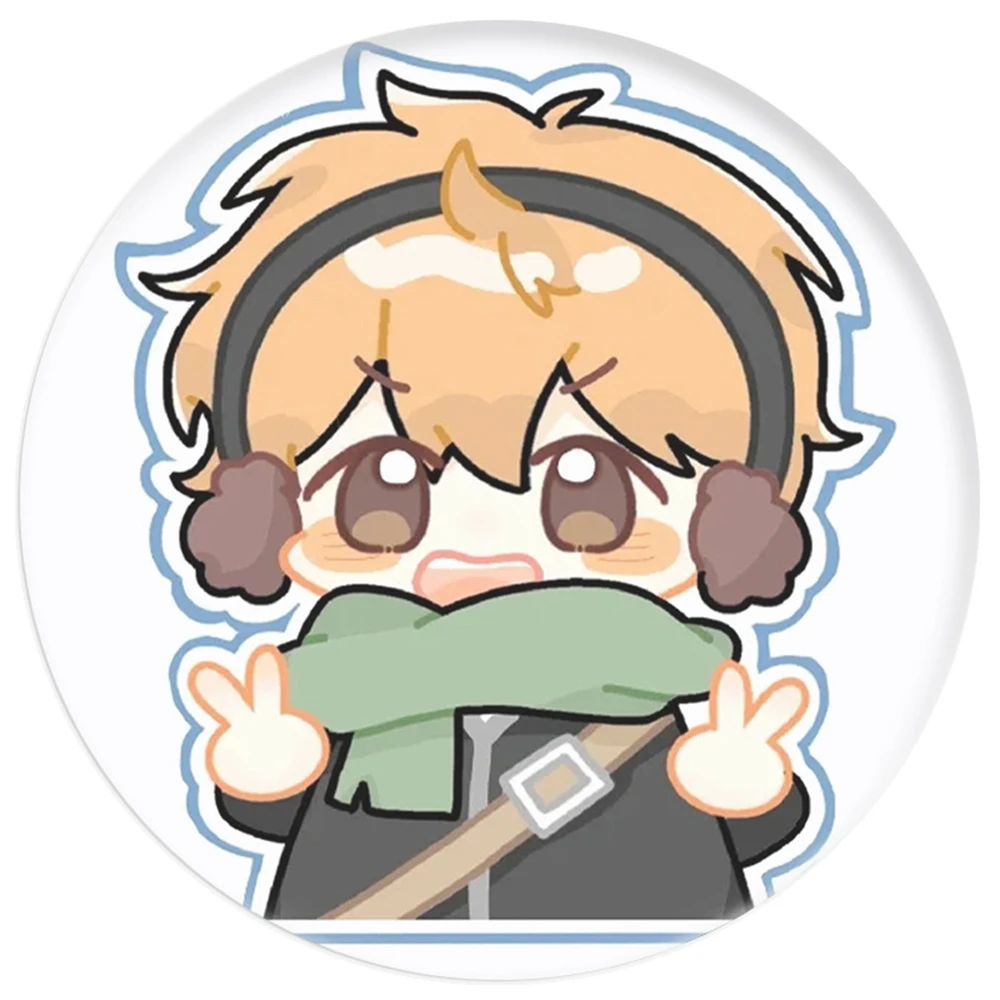 Anime Haikyuu da 58 mm!! Hinata Shoyo Kei Tsukishima COSTUME cosplay Distintivo Spilla SPTE Spilla in banda stagnata ﻿   Prop Gilf