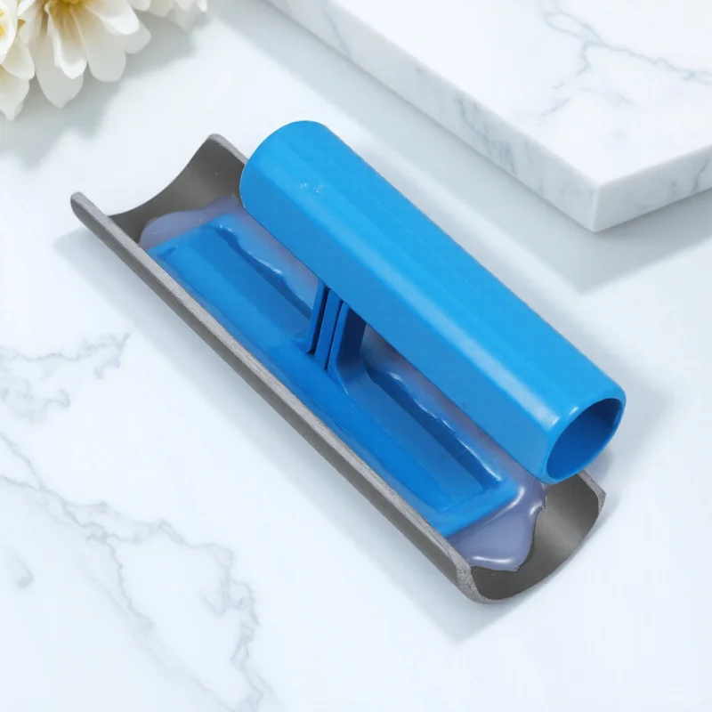 Cement Trowel Curved Concrete Edge Tool Lightweight Tubular Handle For Smooth Finishing Precise Edging Work Concrete