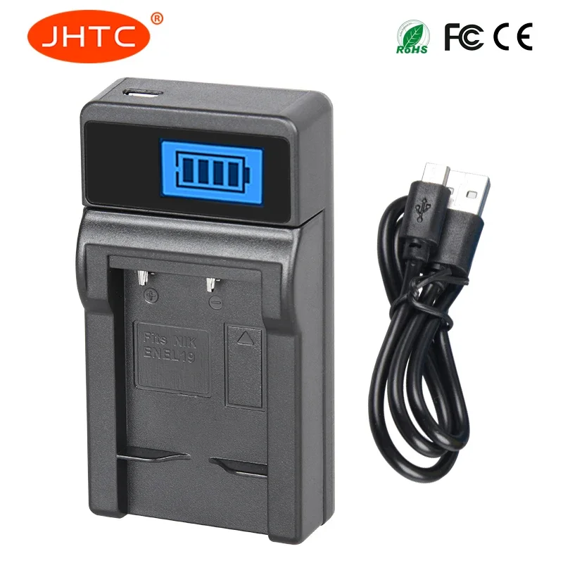 EN-EL19 Battery Charger For Nikon Coolpix S2600 S2700 S3100 S3500 S4100 S4150 S4400 S5200 S6400 S6900 EN-EL19 Battery Charger