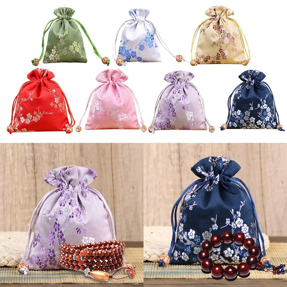 Drawstring Pocket Drawstring Organza Pouches Brocade Bag Chinese Style Pocket Jewelry Gift Wedding Candy Buddha Beads