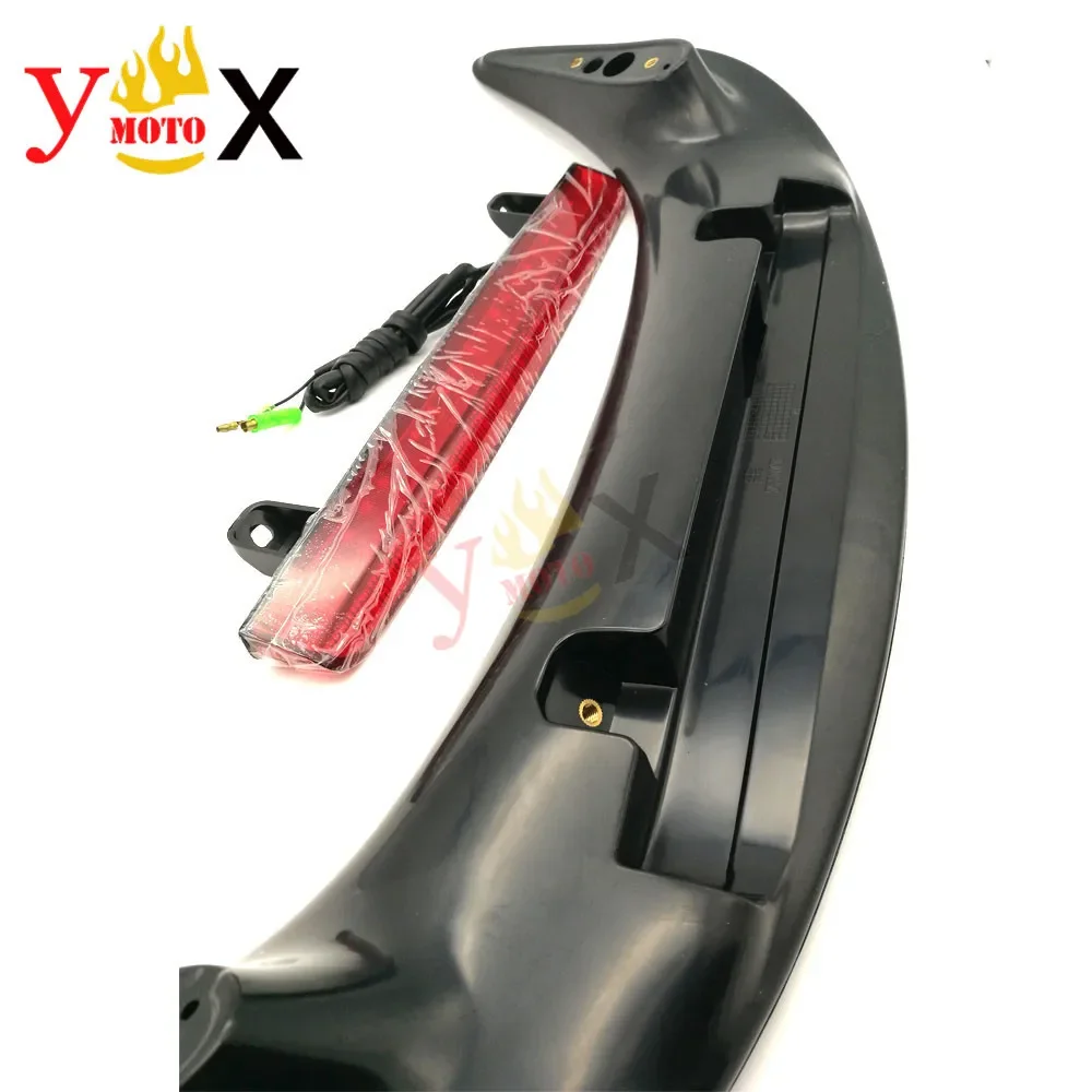For Honda Goldwing 1800 GL1800 2001-2012 Motorcycle Rear Tail Light Brake Lamp Stop Indicator Trunk Spoiler with LED Red Lens