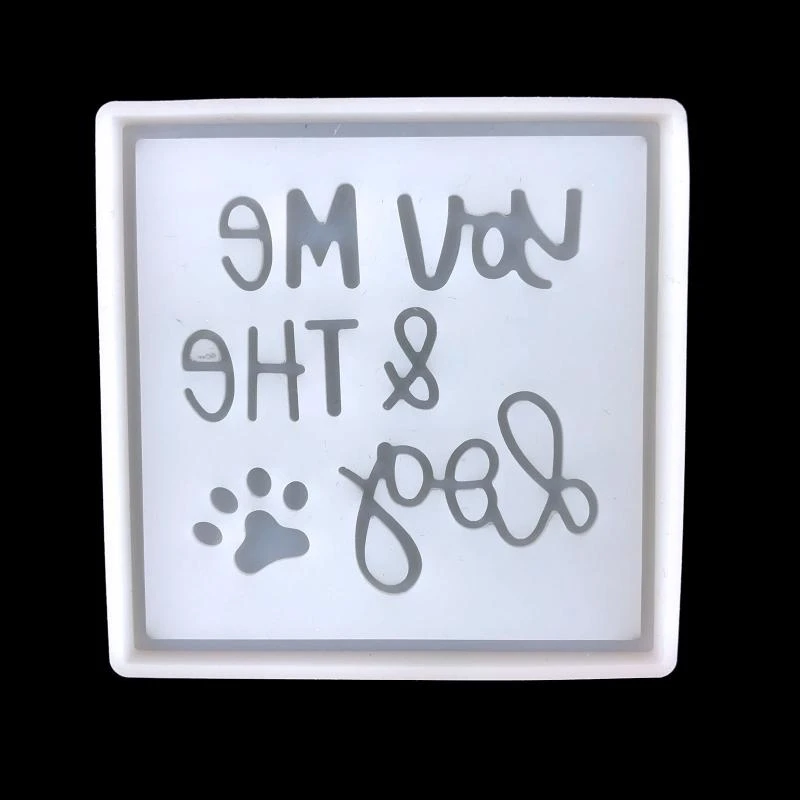 

Square Resin Molds Pet Nest Decor Silicone Molds Dog Paw Epoxy Mold DIY